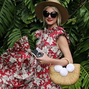 JADEtribe Mini Pom Pom White Basket